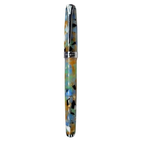 Levenger True Writer Sea Glass Fountain Pen Turquoise Vintage Writing Gift - Picture 1 of 9